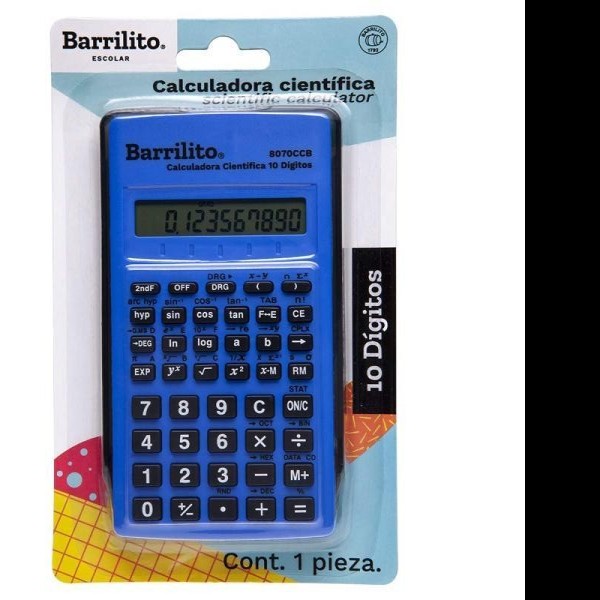 CALCULADORA CIENT. BARRILITO 8070CCB 136 FUNC. BL. C1 C.24